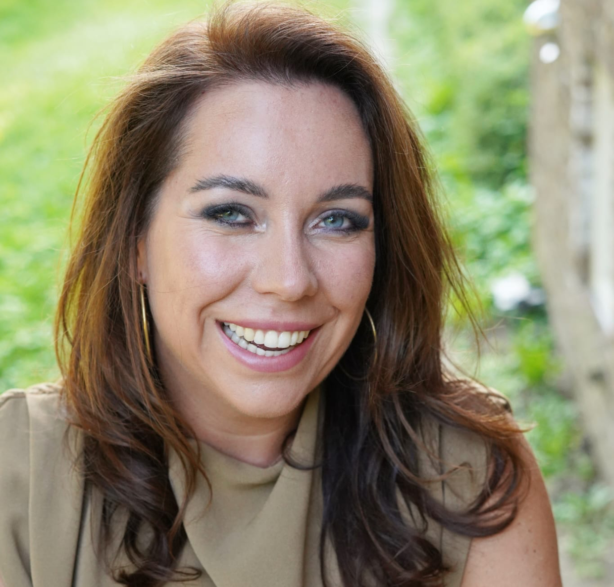 Jessica aan het werk in haar salon in Beek